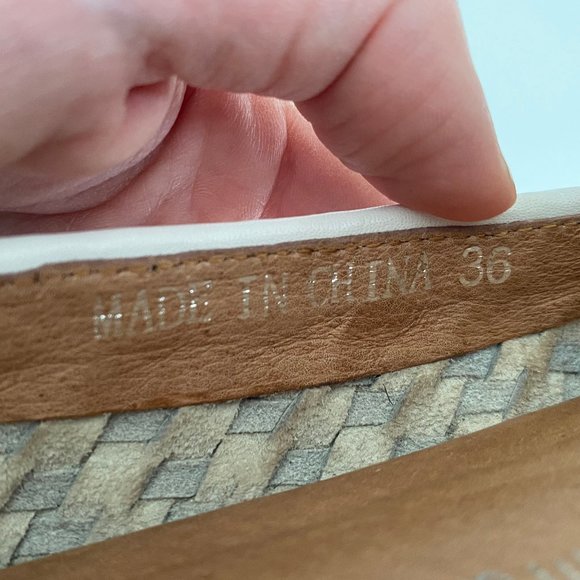 Jeffrey Campbell White Woven Flats Loafers - Picture 7 of 8